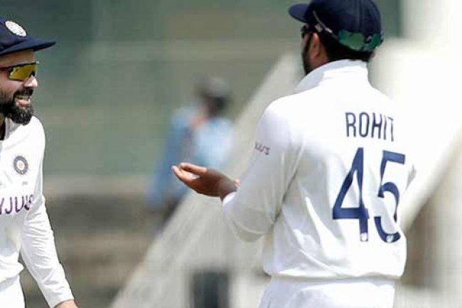 களத்தில் ரோஹித்திடம் கோபப்பட்ட கோலி.. தலையை தொங்க போட்ட ஹிட்மேன்.. பாவம்